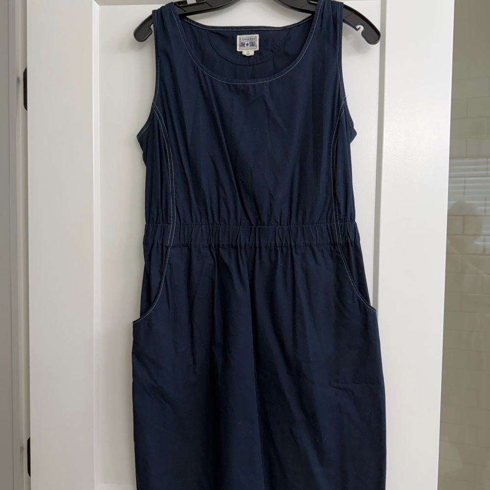 Converse Dark Blue Midi Dress